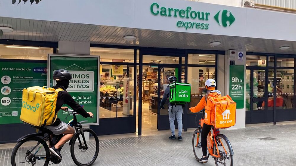 Carrefour acelera con fuerza en el reparto exprés