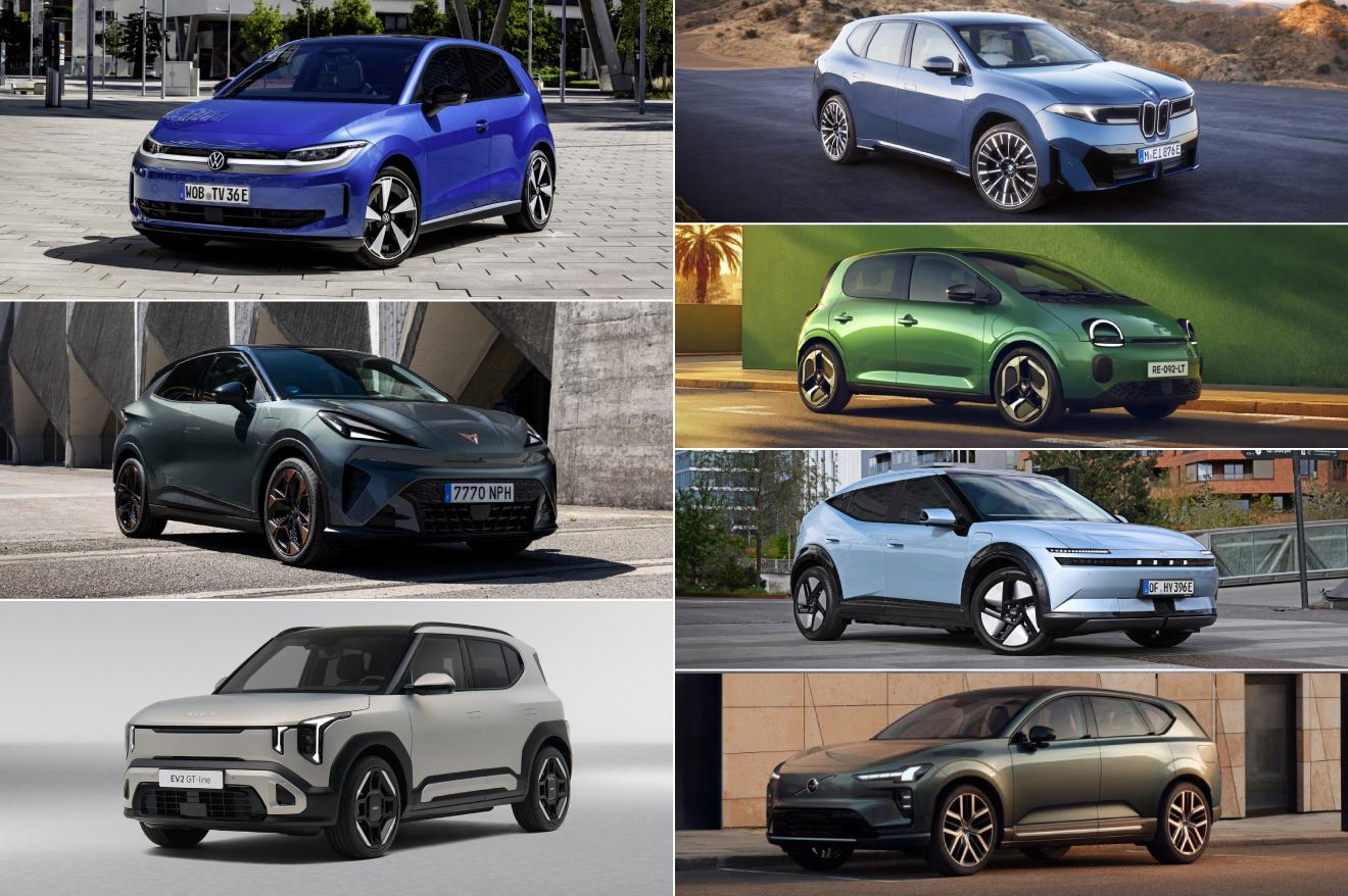 Los 7 finalistas al Coche del Año 2027: Volkswagen ID. Polo, Cupra Raval, Kia EV2, BMW iX3, Renault Twingo E-Tech, Hyundai Ioniq 3 y Volvo EX60.