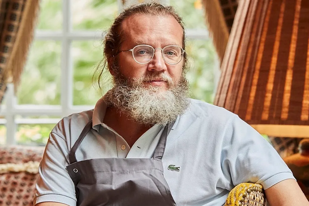 El cocinero catalán Rafa Peña, al frente de La Biblioteca de Santo Mauro.