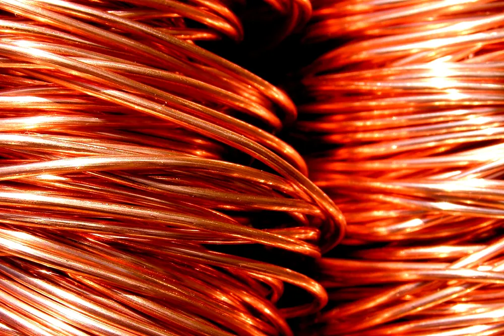 Rollos de cobre.