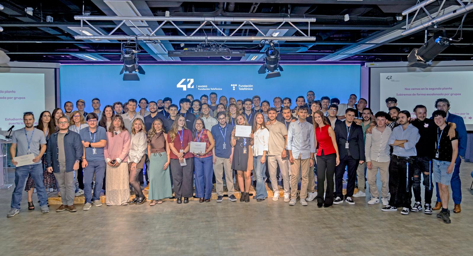 Los estudiantes de 42 Madrid Fundación Telefónica