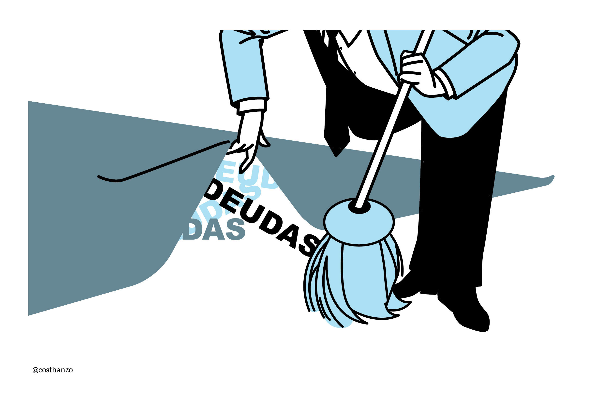 ILUSTRACION DE COSTHANZO PARA LA OPINIÓN DEL 23 DE OCTUBRE DE 2026. DE LO QUE SE HABLÓ Y FALTÓ EN LAS REUNIONES DEL FMI