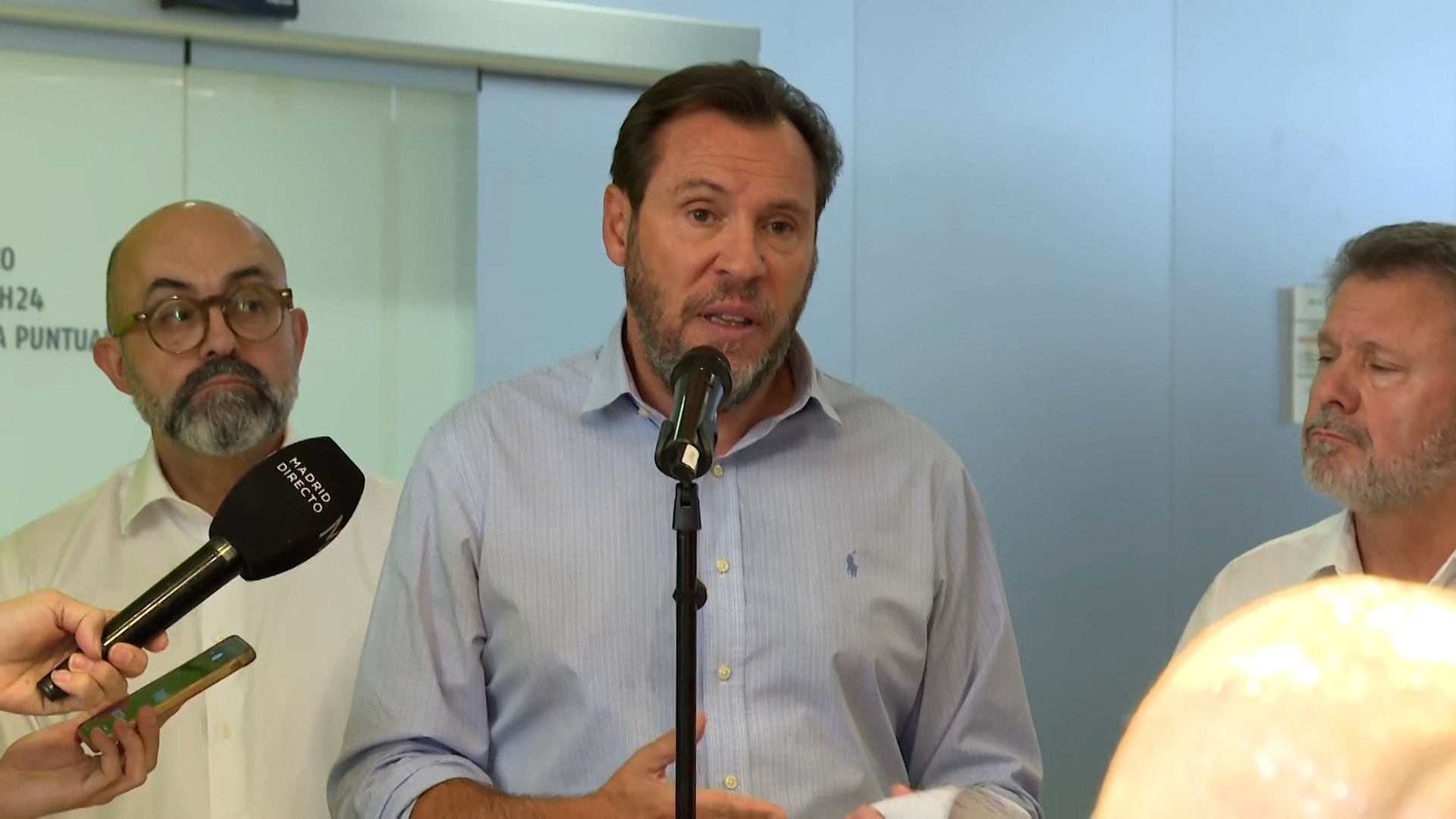 El ministro Óscar Puente durante su comparecencia el miércoles.