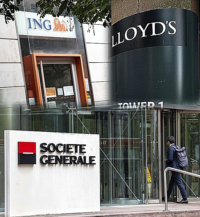 Oficinas de ING, Société Générale y Lloyd’s.